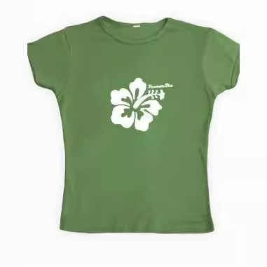 Flower Print Casual Crop Top - Image 3