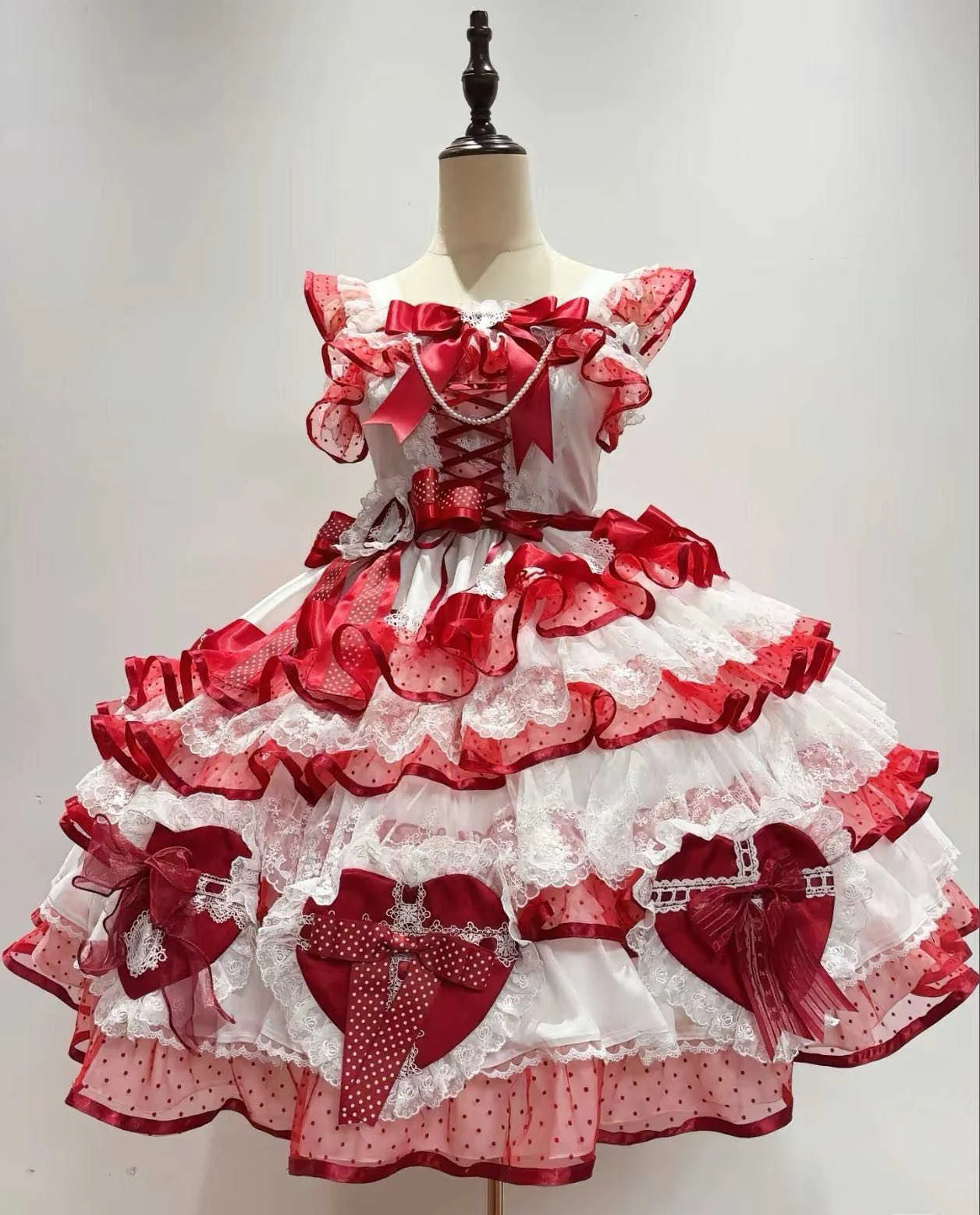 Flower Ruffled Lace Princess Lolita Dress - Image 8