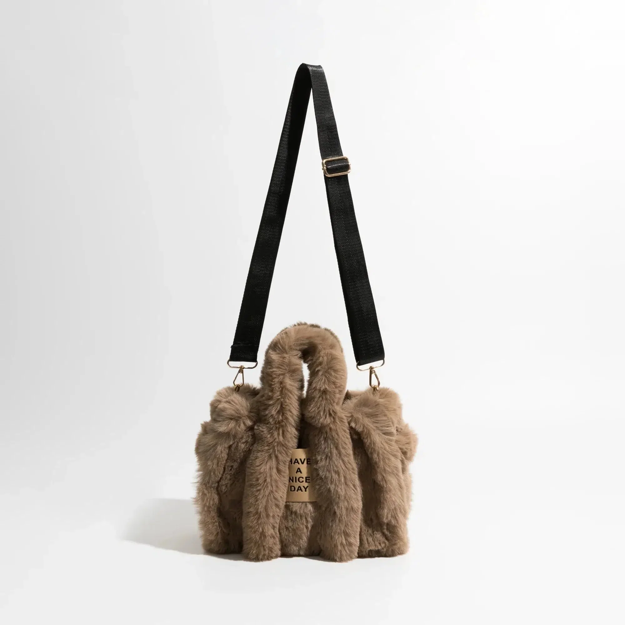 Fluffy Faux Fur Tote Bag - Image 2