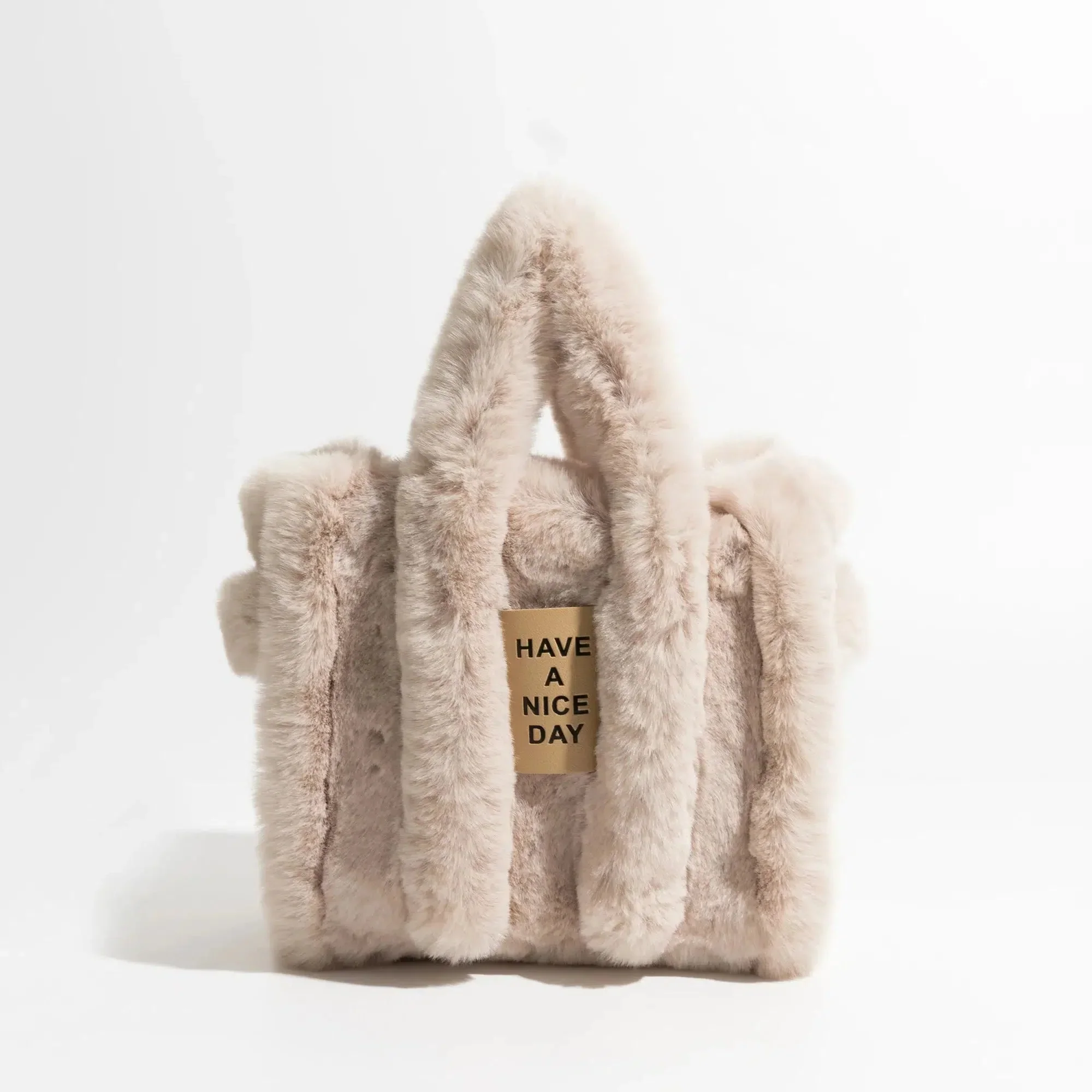 Fluffy Faux Fur Tote Bag - Image 6