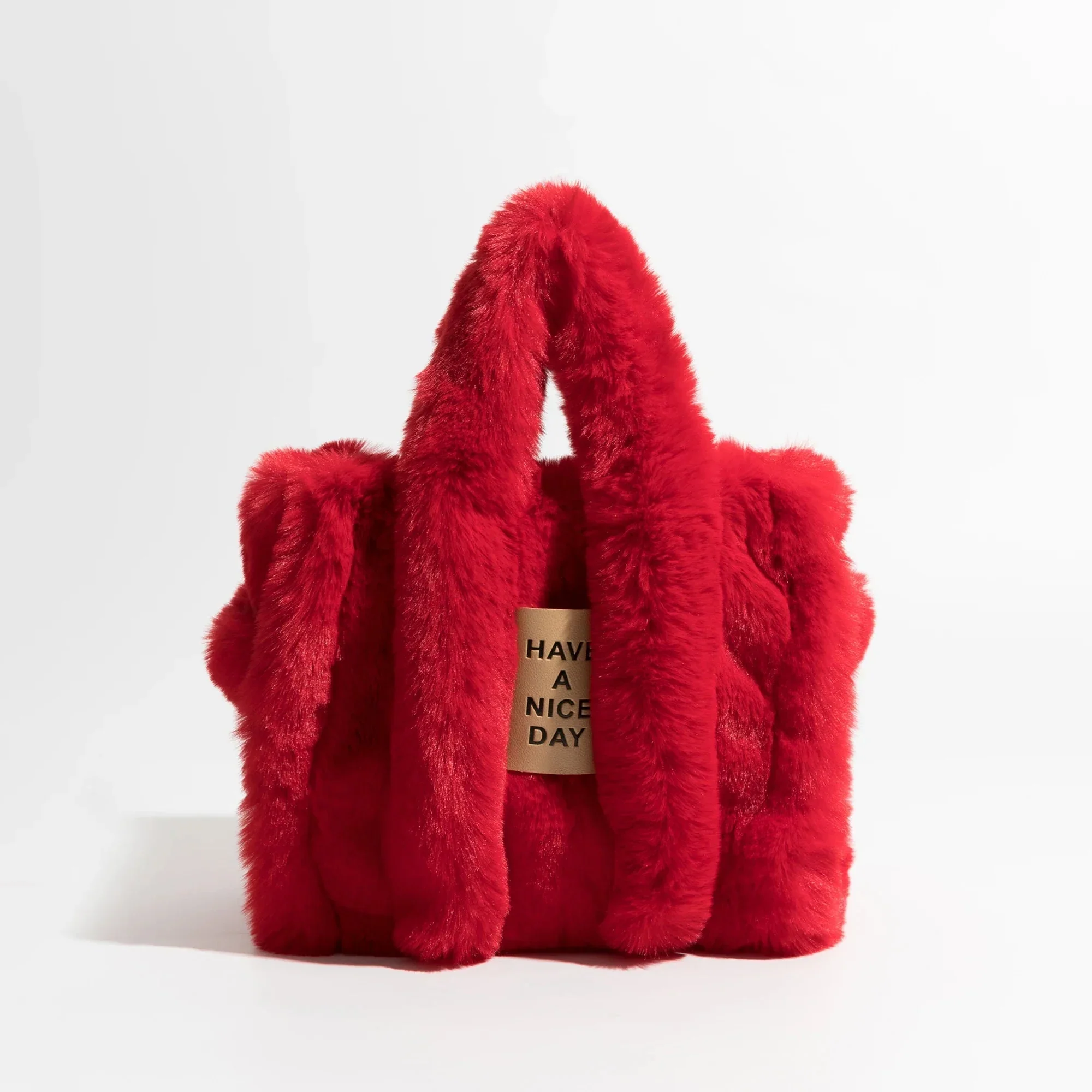 Fluffy Faux Fur Tote Bag - Image 8