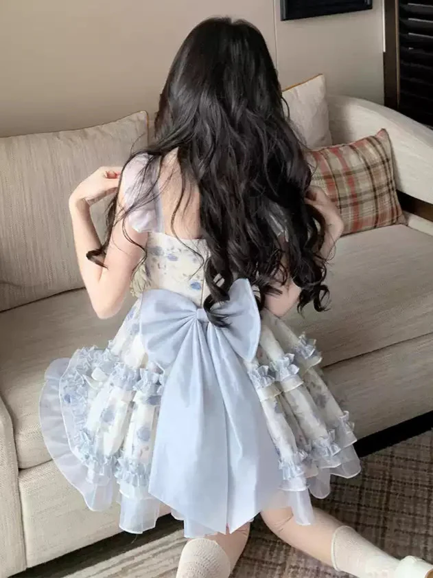 Fluffy Floral Princess Dress - Image 2