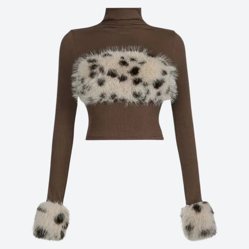 Fluffy Leopard Top - Image 5
