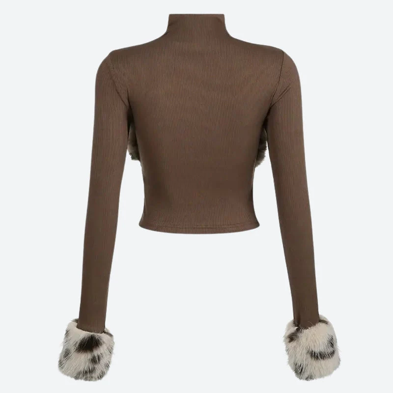 Fluffy Leopard Top - Image 6