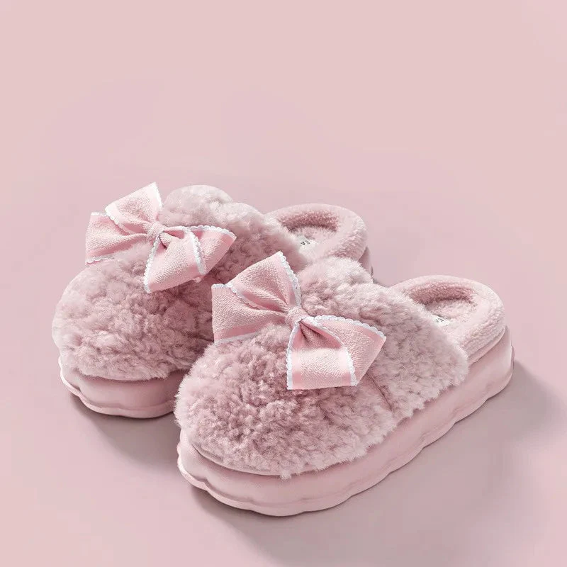 Fluffy Ribbon Slippers - Image 5