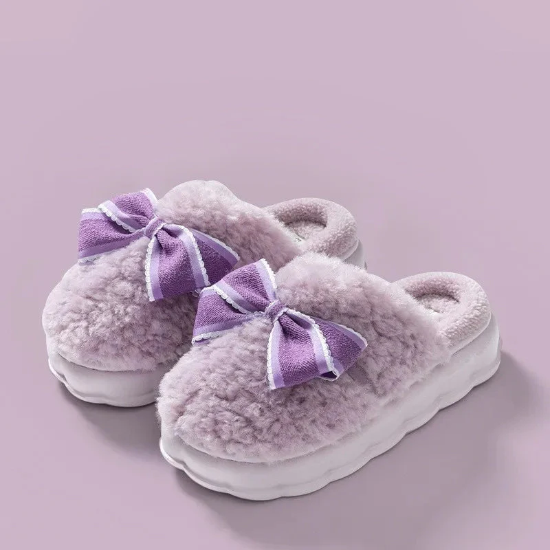Fluffy Ribbon Slippers - Image 6