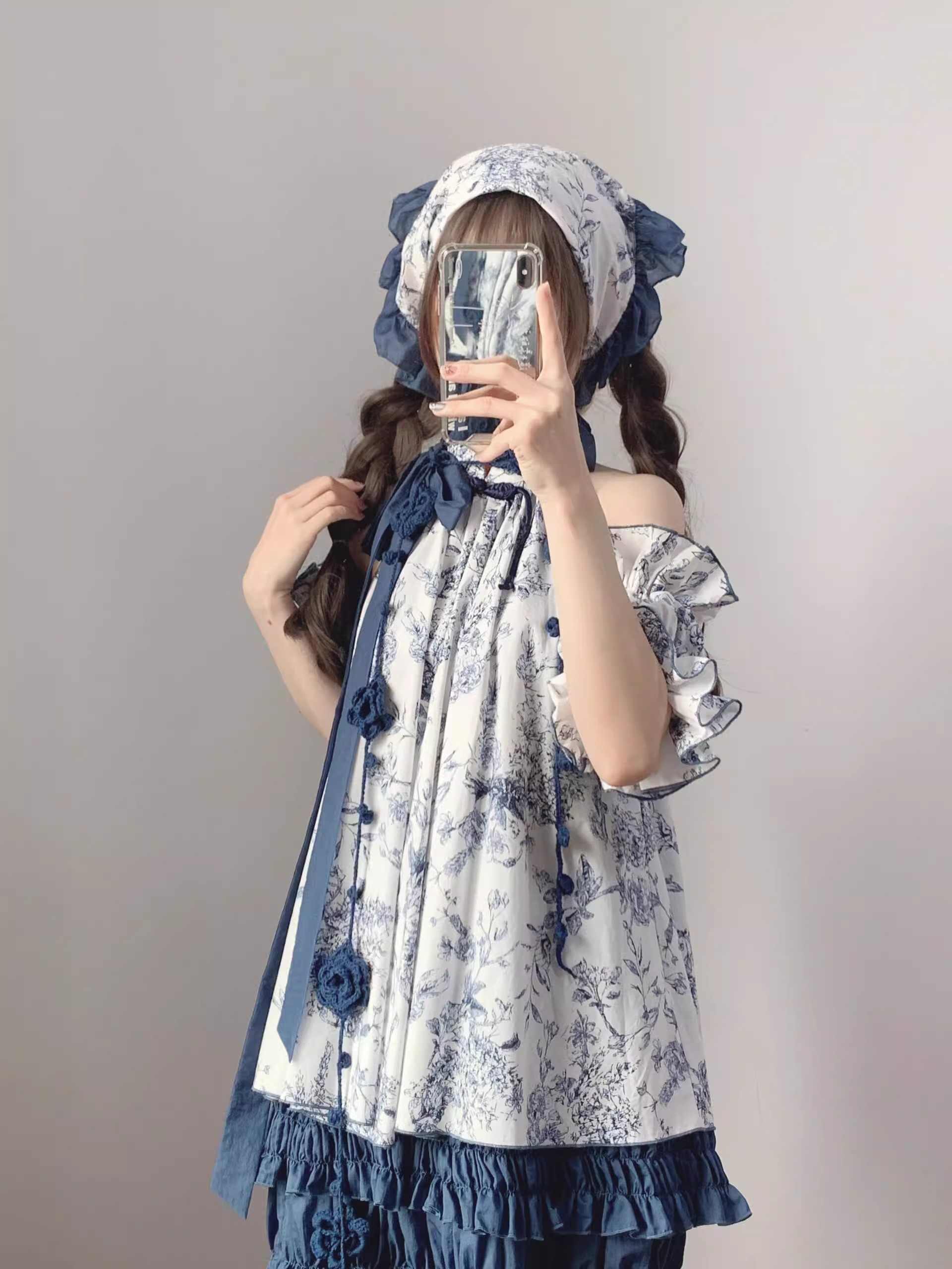 Flying Sleeve Ink Painting Dress - Image 2