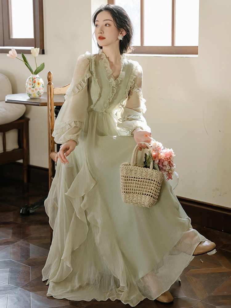 Forest Fairy Retro Mesh Dress - Image 2