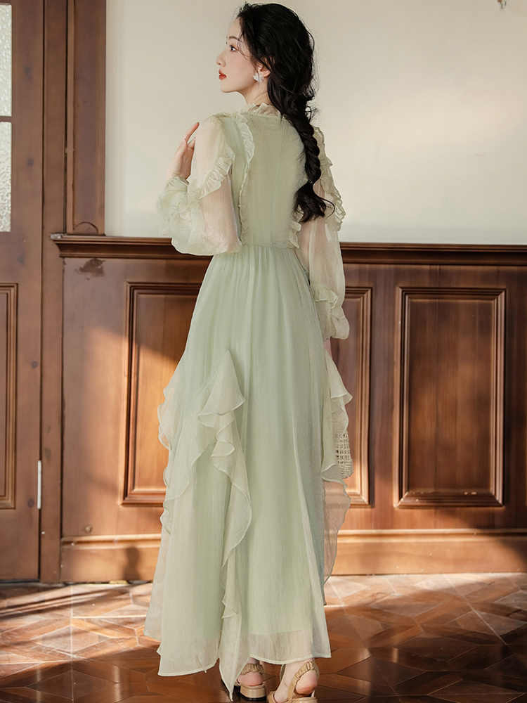 Forest Fairy Retro Mesh Dress - Image 6