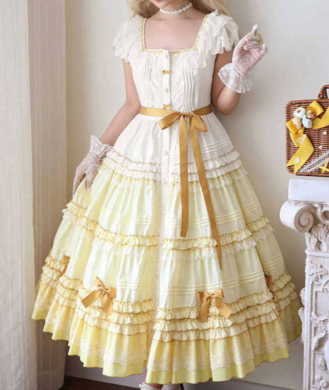 Forest Garden Overlapping Retro Dress - Image 10