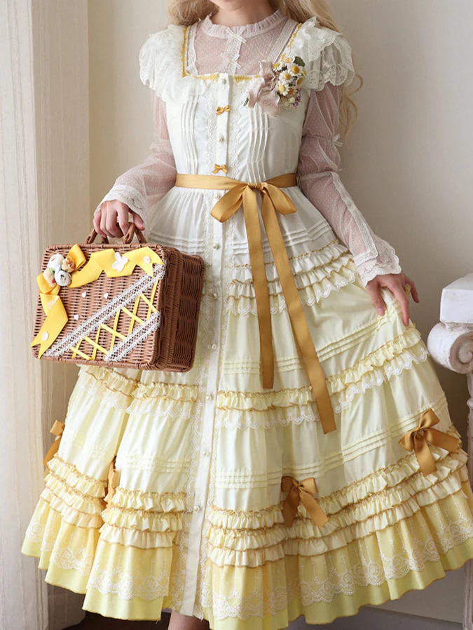 Forest Garden Overlapping Retro Dress - Image 2