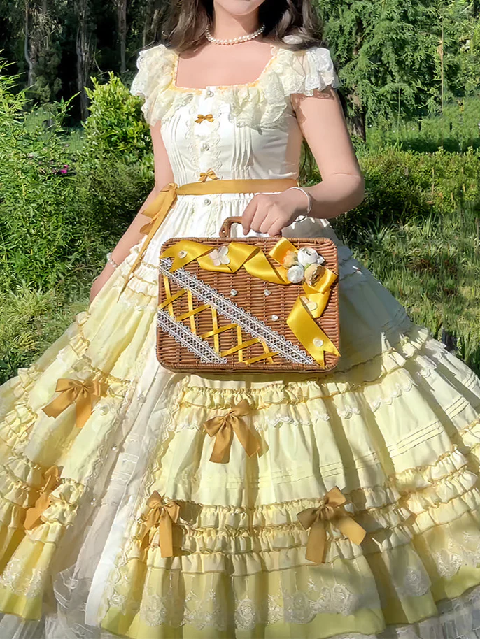 Forest Garden Overlapping Retro Dress - Image 7