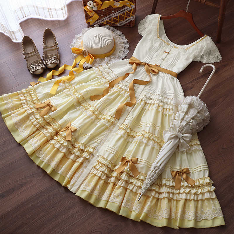 Forest Garden Overlapping Retro Dress - Image 8