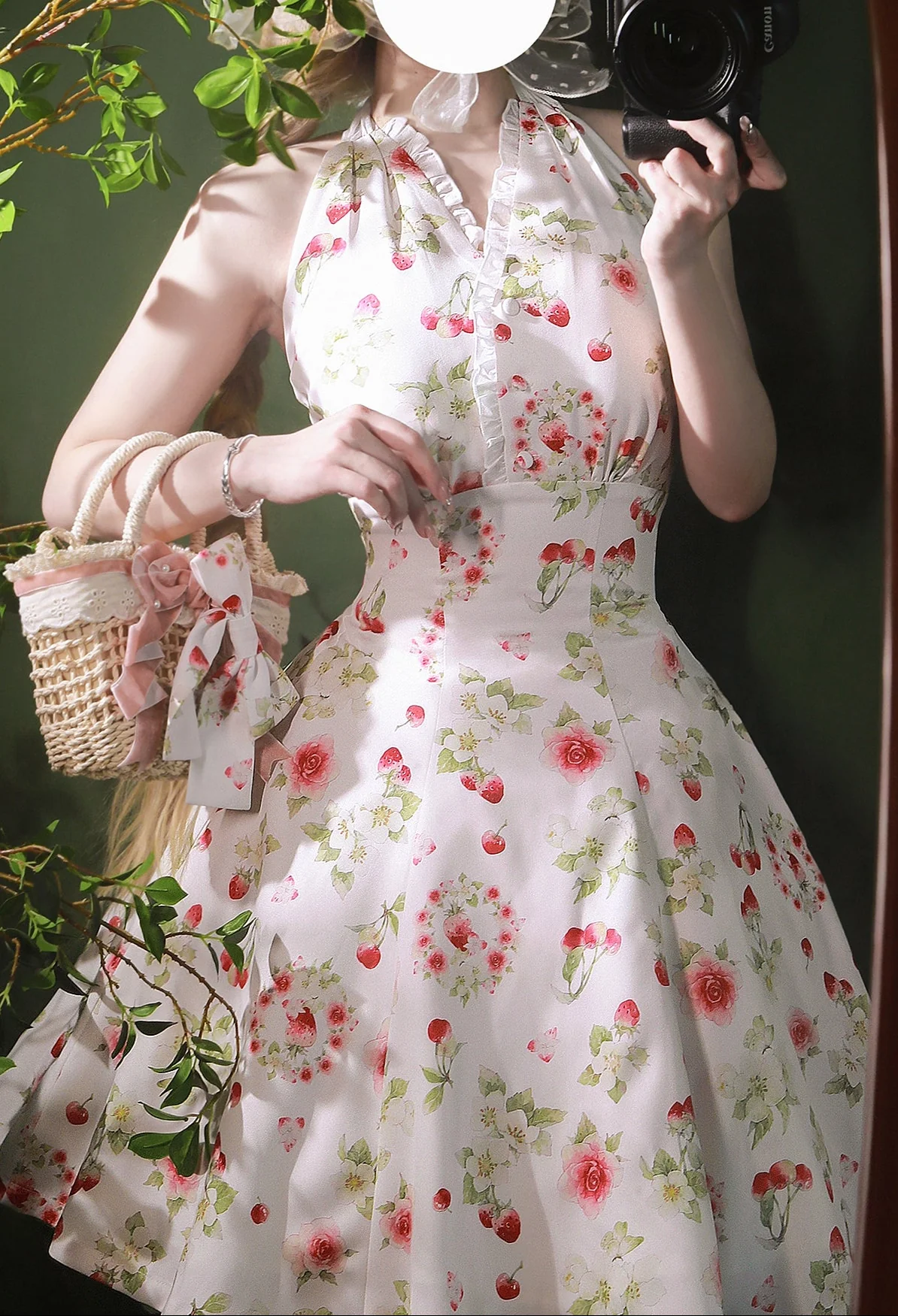 Forest Retro Elegant Dress - Image 4