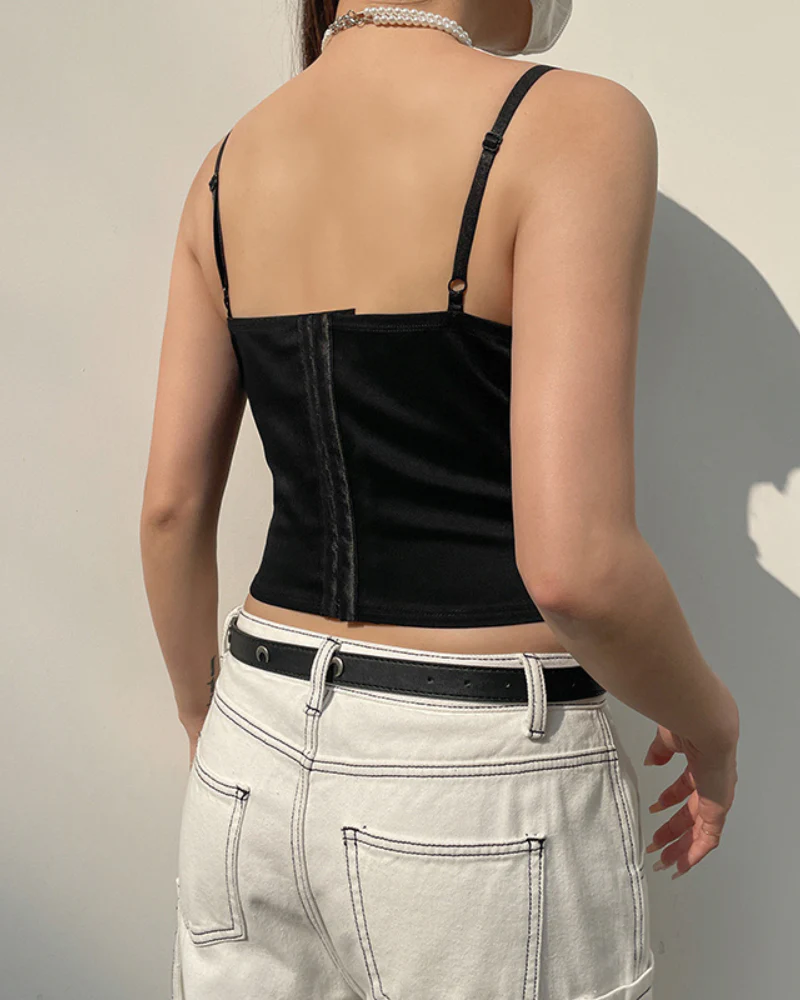 French Ballet Style Lace Tank Top - Image 5