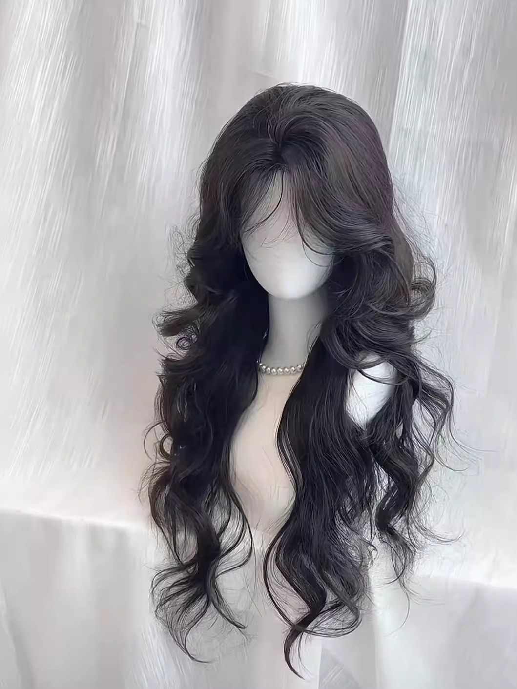 French Black Fluffy Wig - Image 2