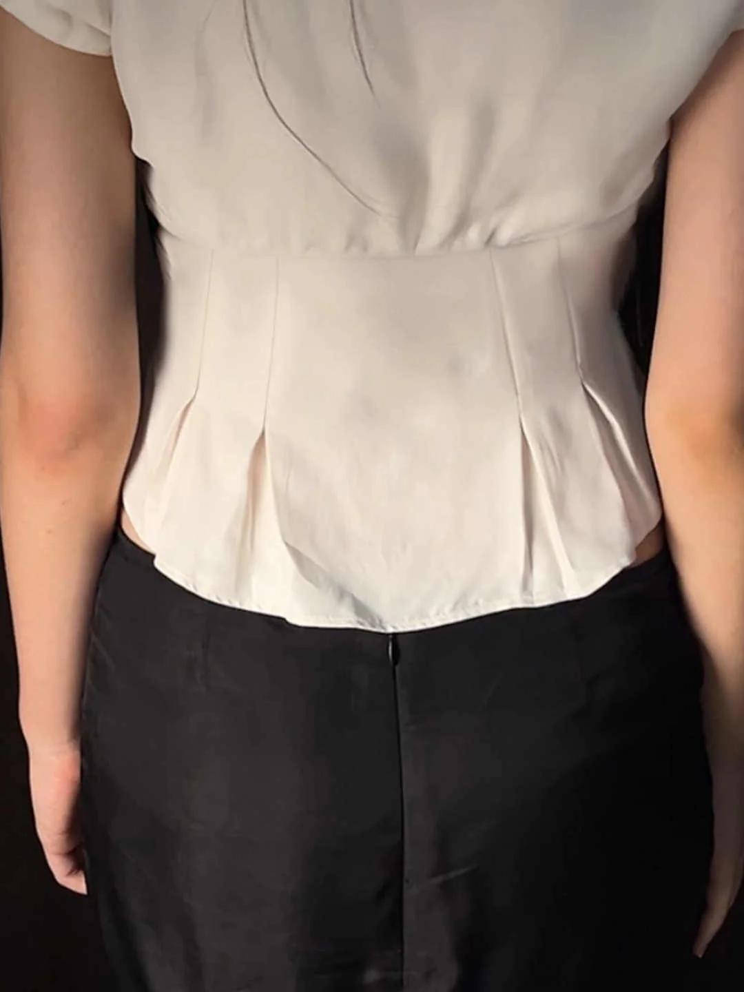 French Bow V-neck Shirt - Image 4