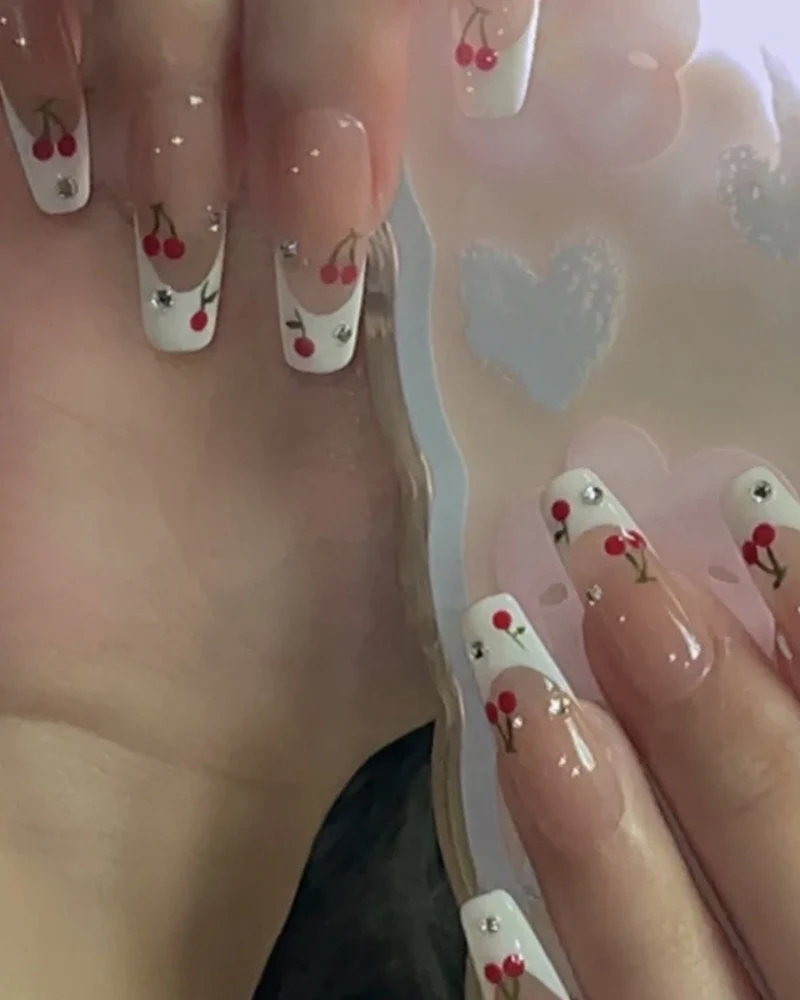 French Cherry Summer Nail - Image 3