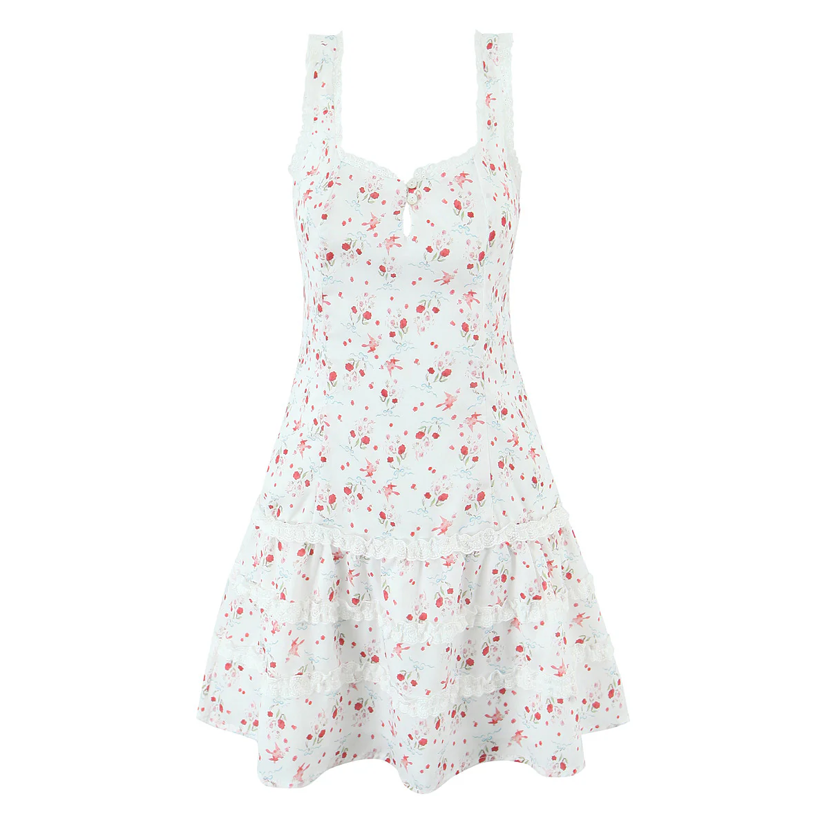 French Chic Floral Lace Dress - Image 5