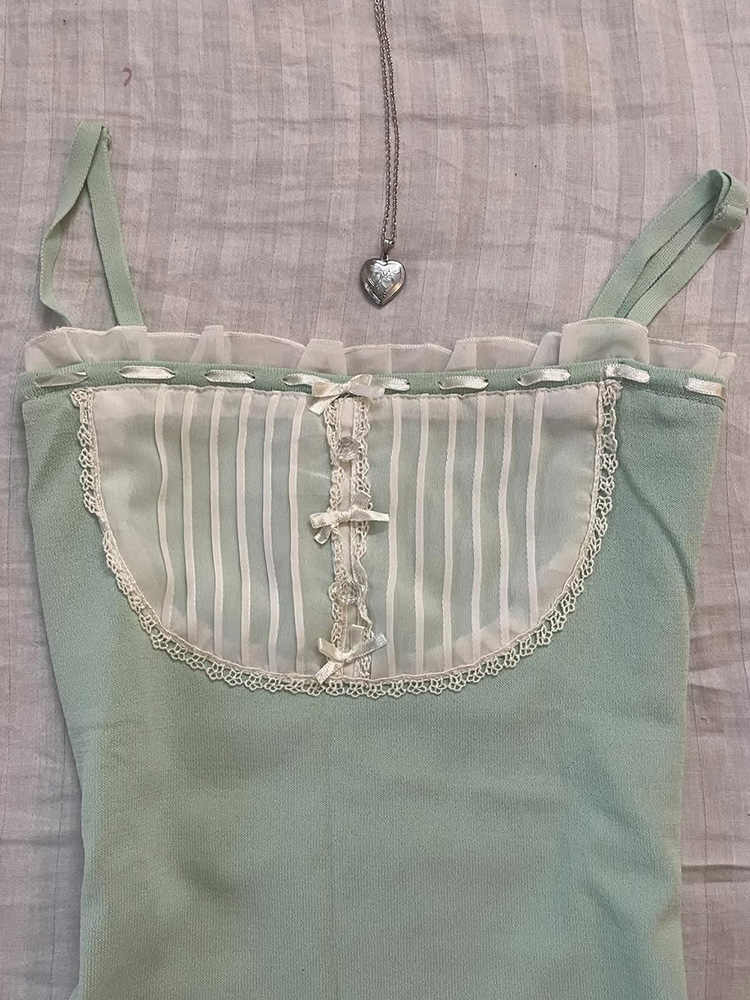 French Green Lace Top - Image 5