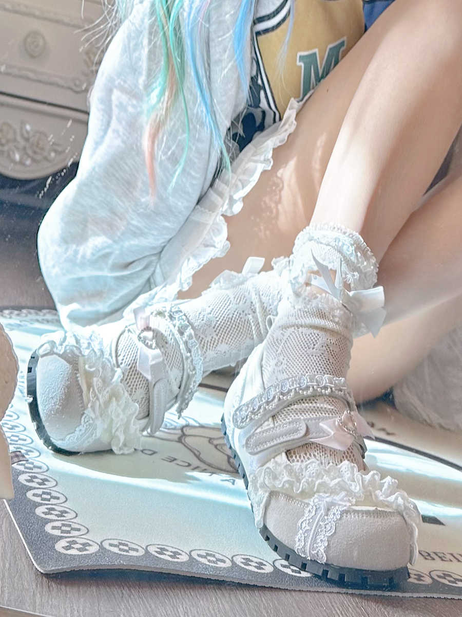 French Lace Ballet Shoes - Image 3