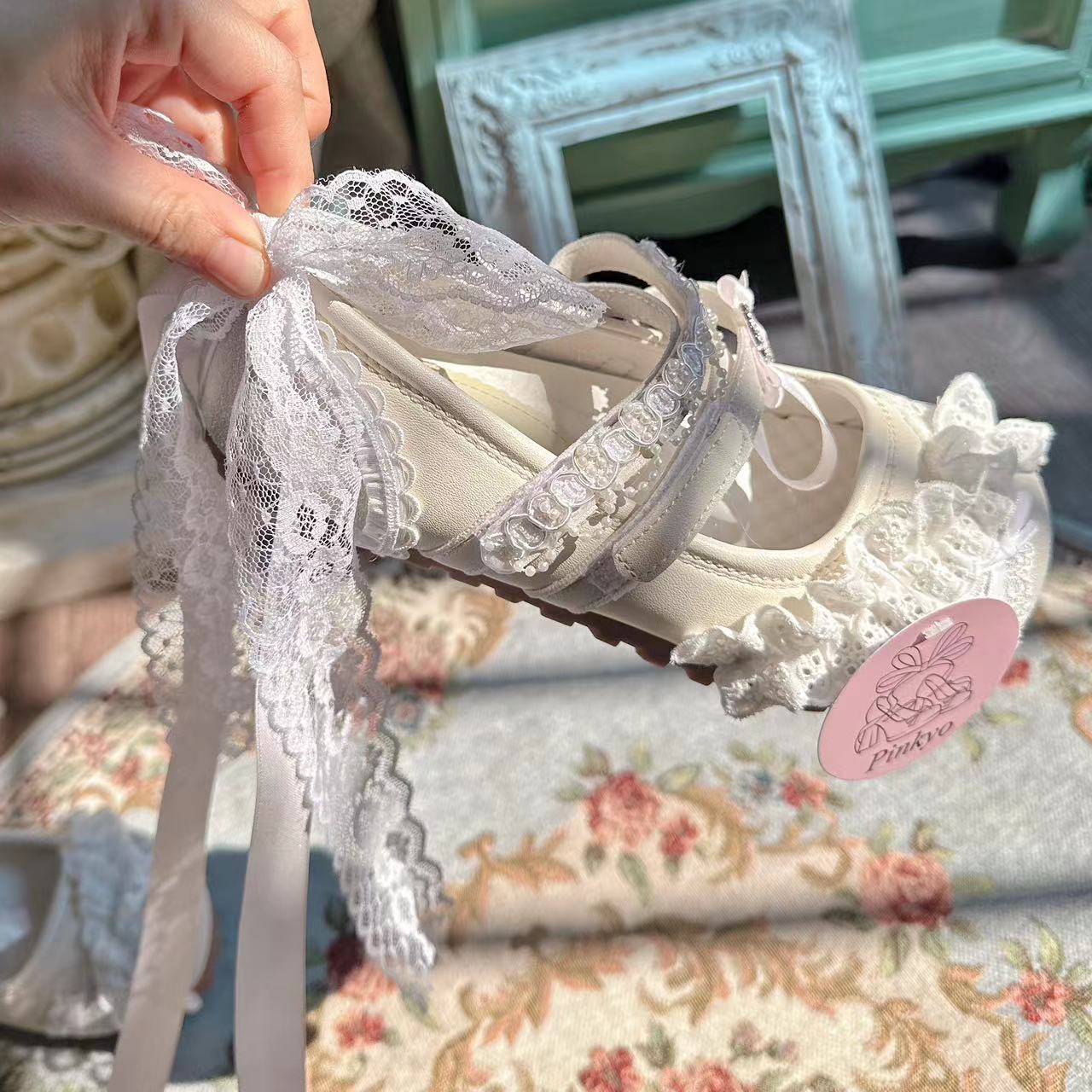 French Lace Ballet Shoes - Image 5