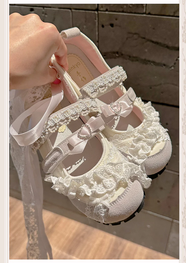 French Lace Ballet Shoes - Image 2
