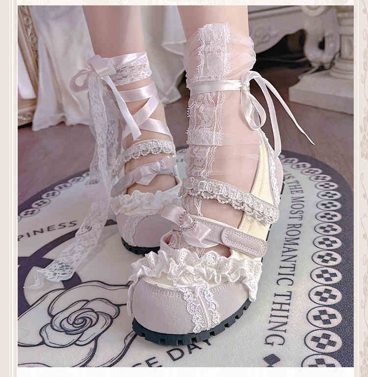 French Lace Ballet Shoes - Image 7