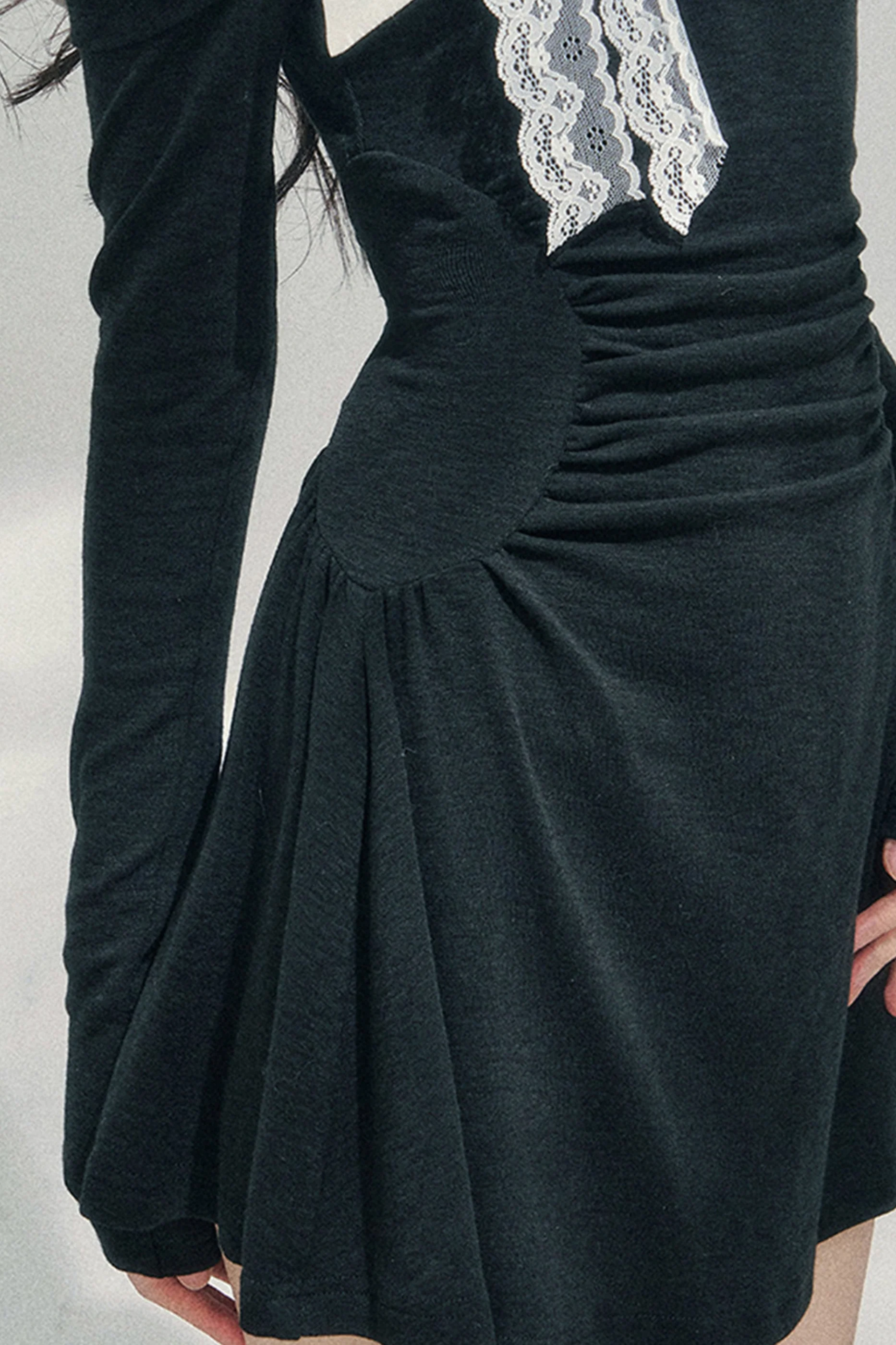 French Lace Off-Shoulder Dress - Image 21
