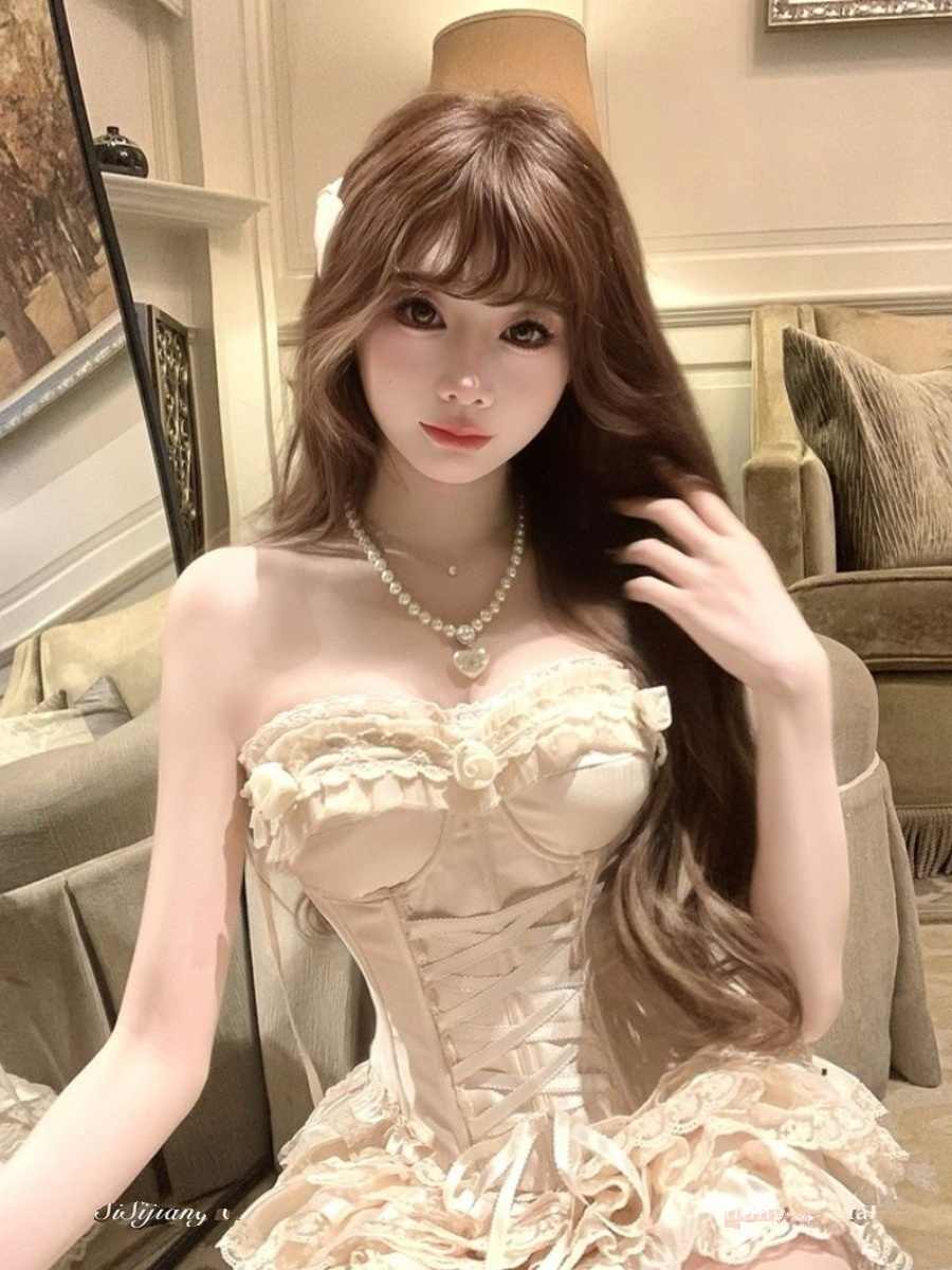 French Lace Strap Corset Coord - Image 2