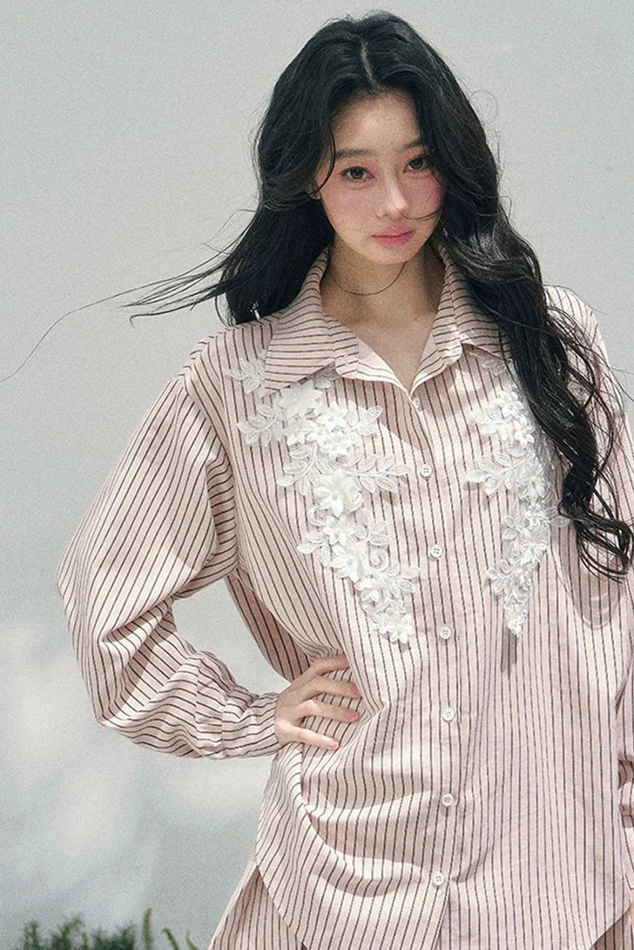 French Stripe Shirt + Skirt - Image 8