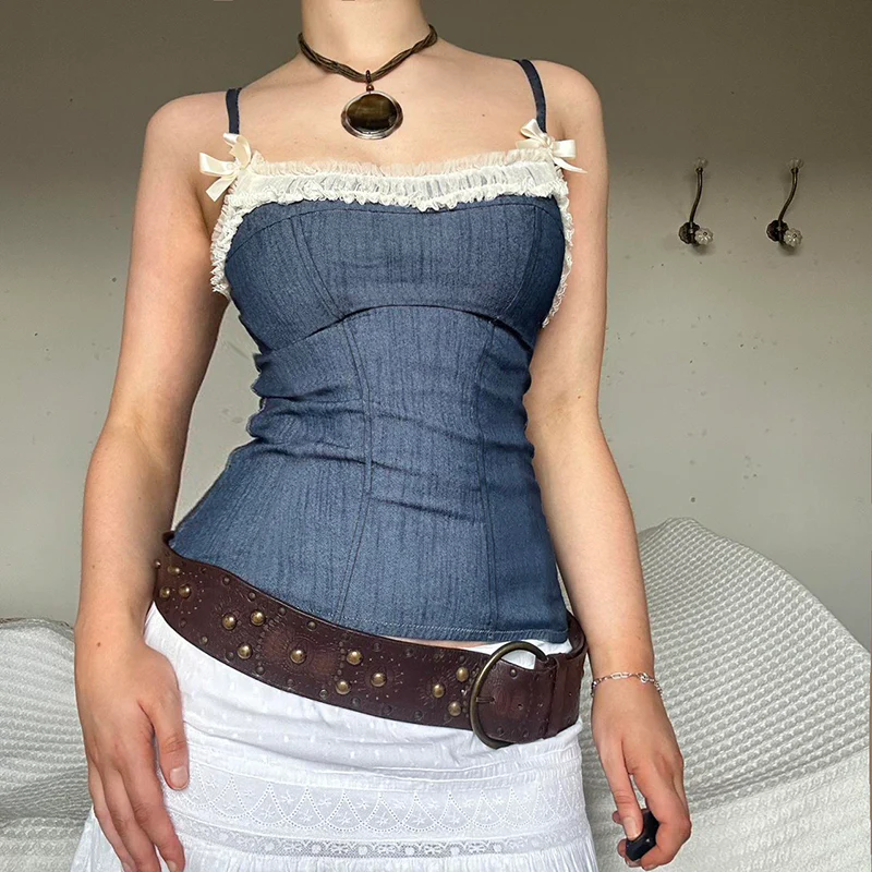 French Lace Vintage Vest - Image 2