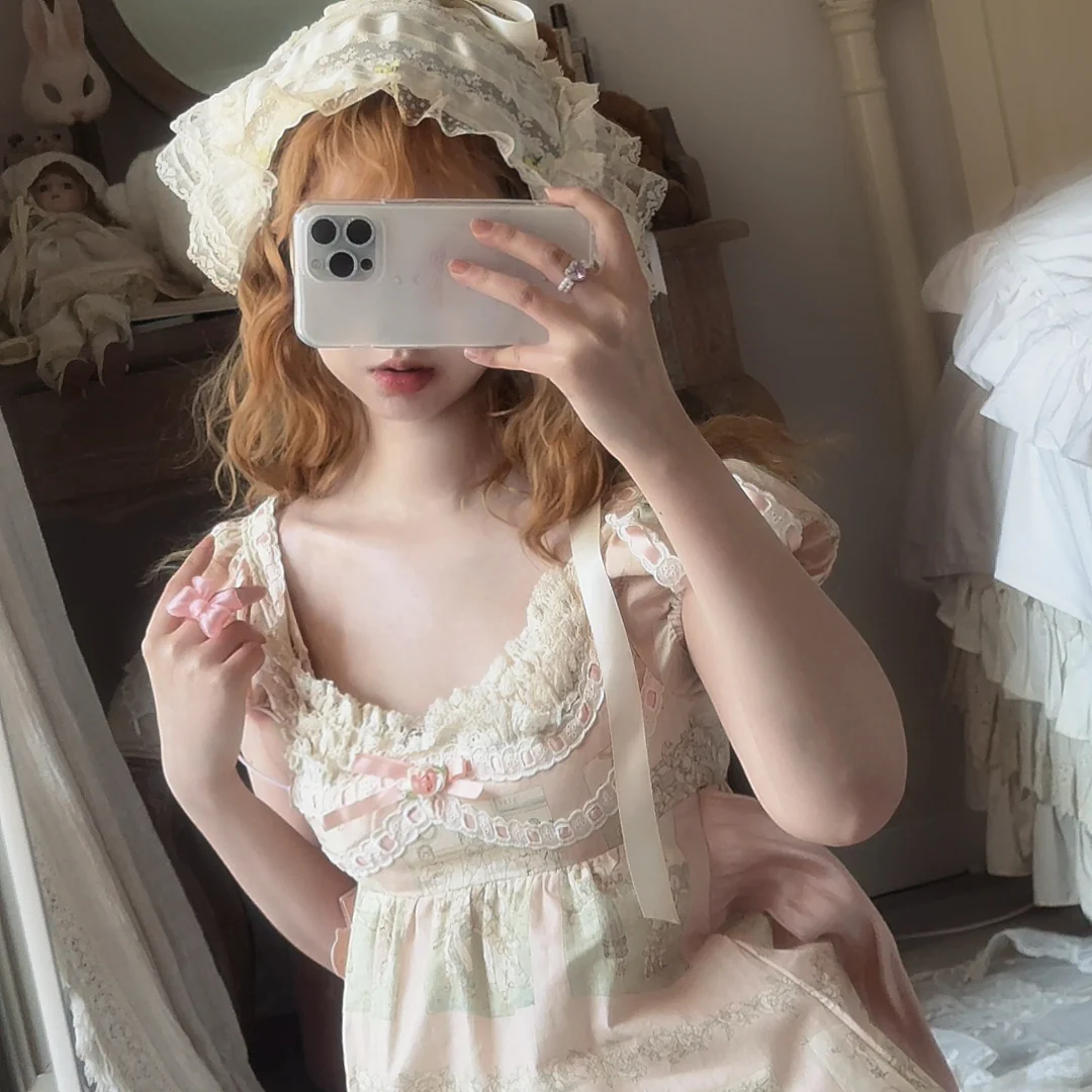 French Palace Lace Cotton Dress - Image 3