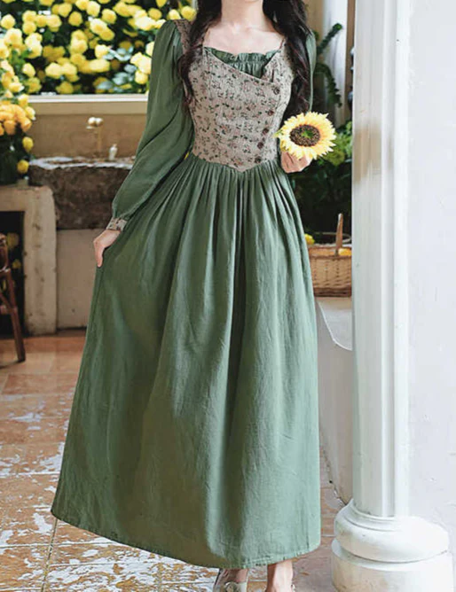 French Pastoral Vest Dress - Image 3