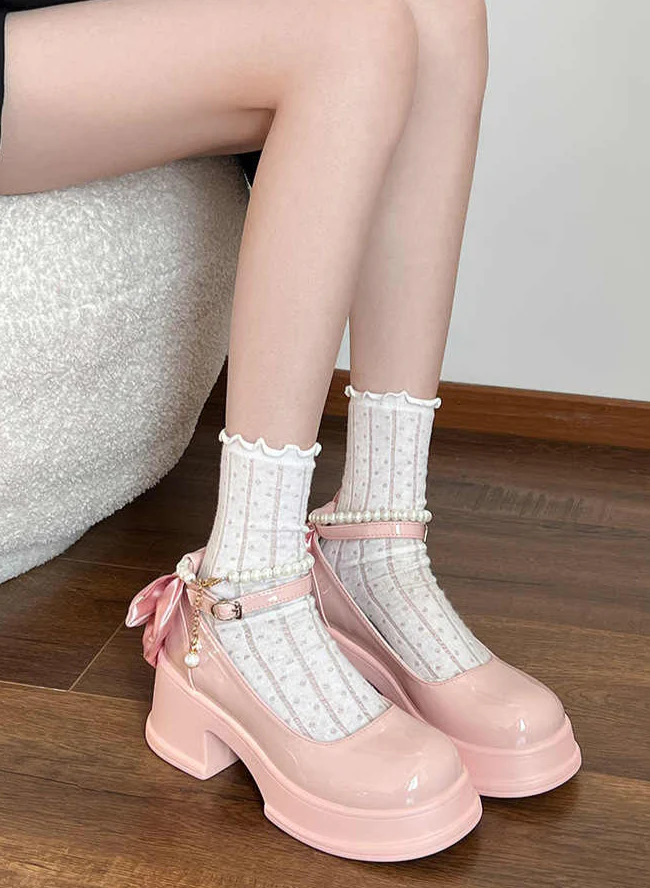 French Pearl Mary Jane Shoes - Image 3