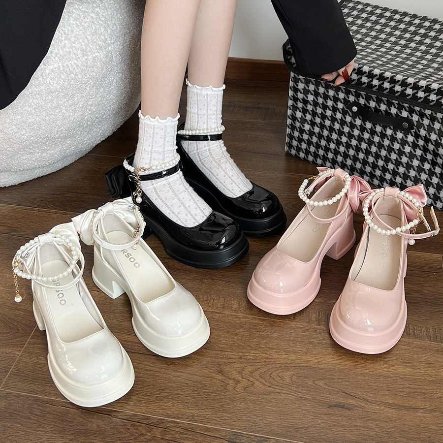 French Pearl Mary Jane Shoes - Image 4