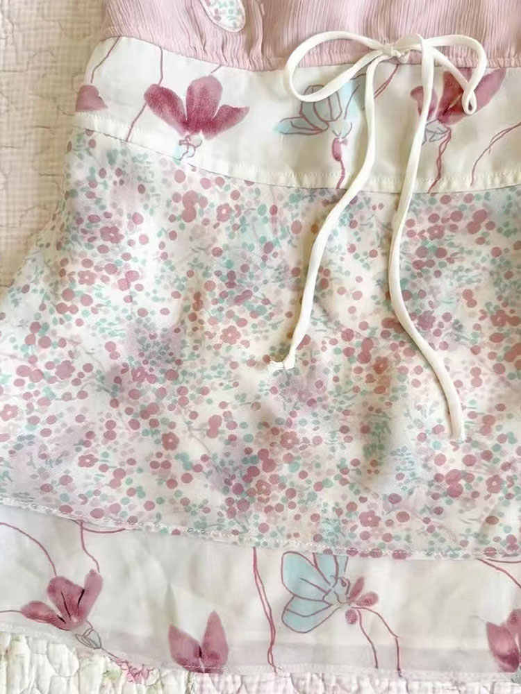 French Pink Floral Tank Top - Image 4
