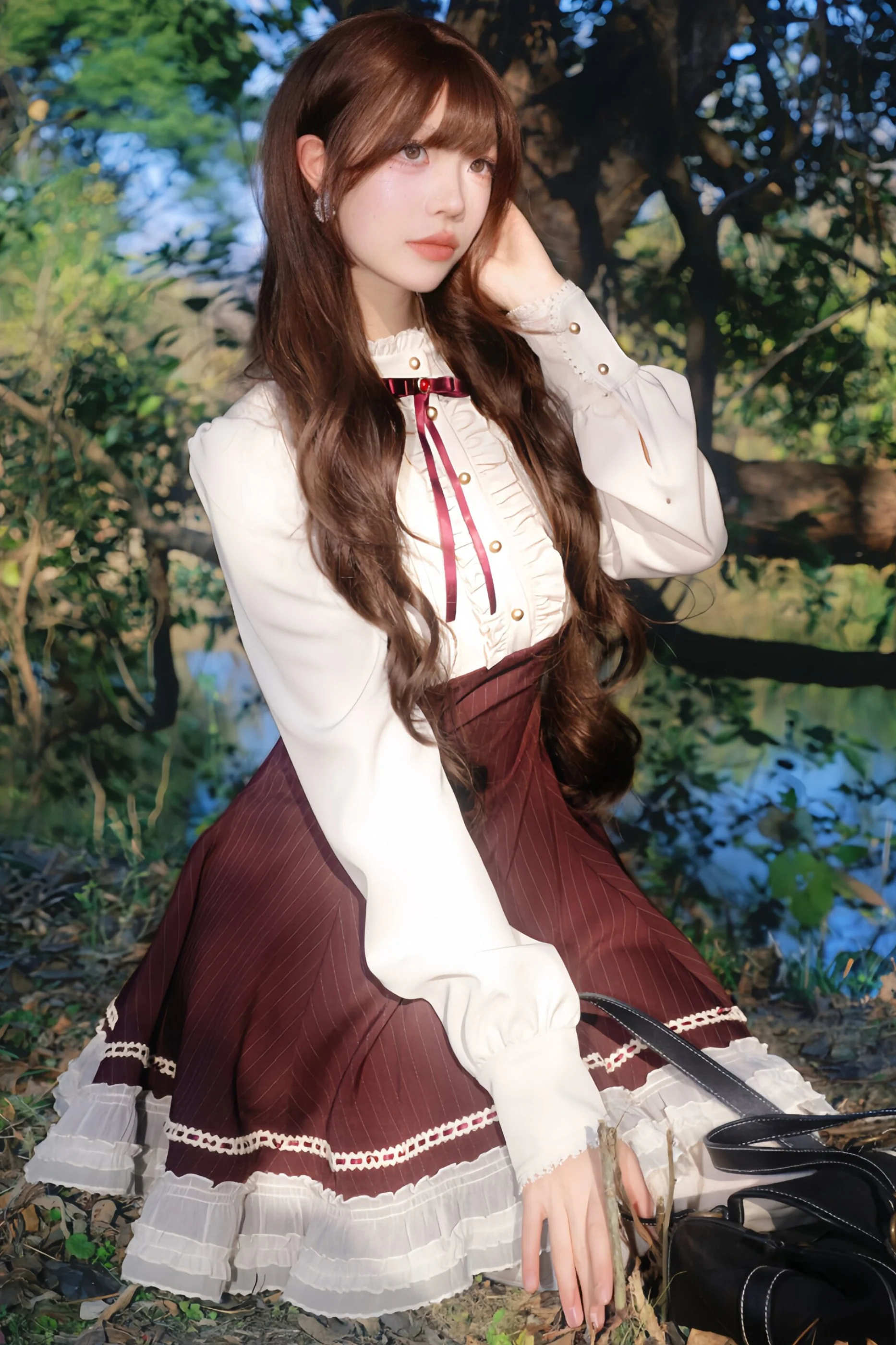 French Retro Girly Dress - Image 3