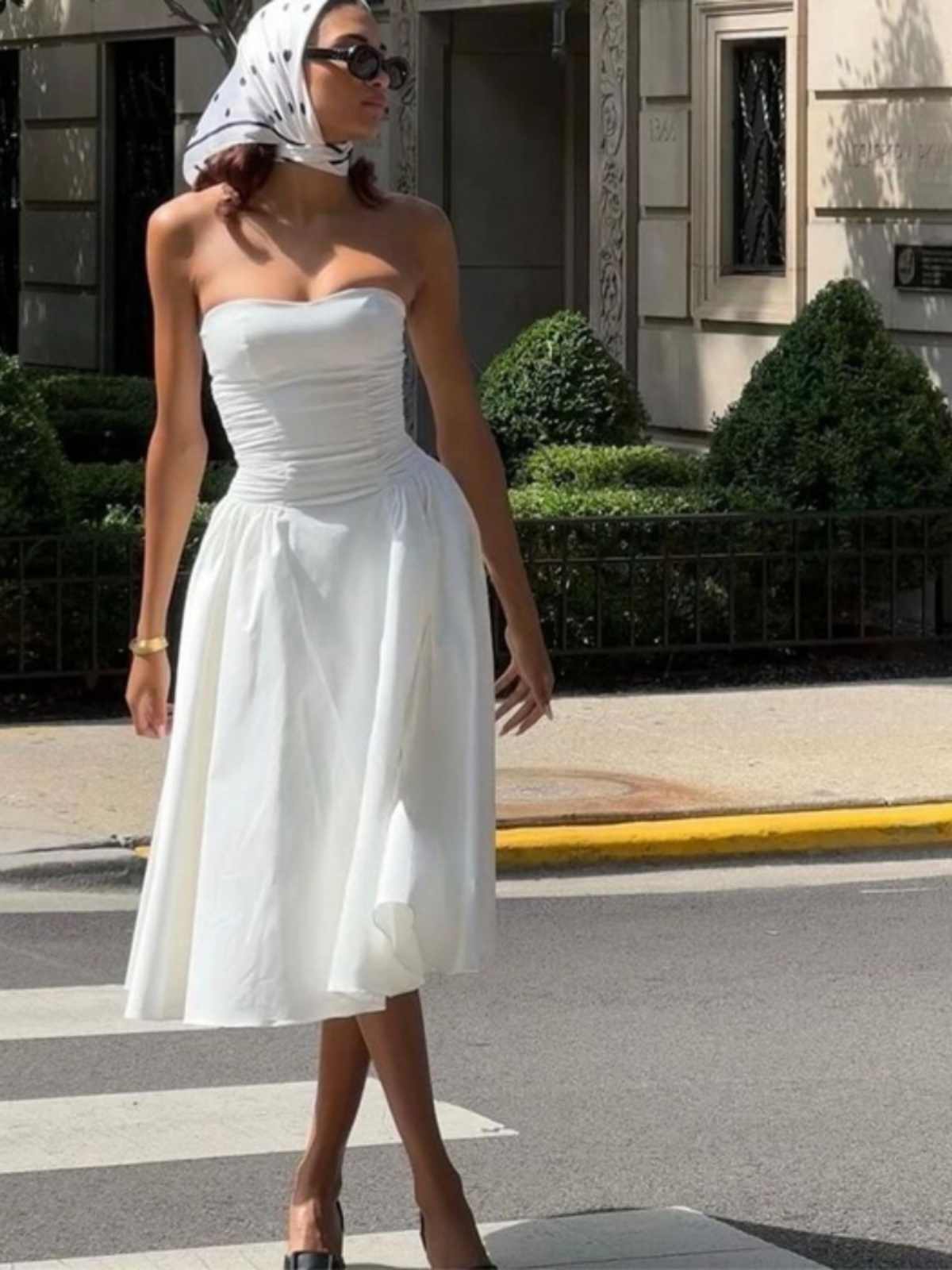 French Tube Top Corset Dress - Image 4