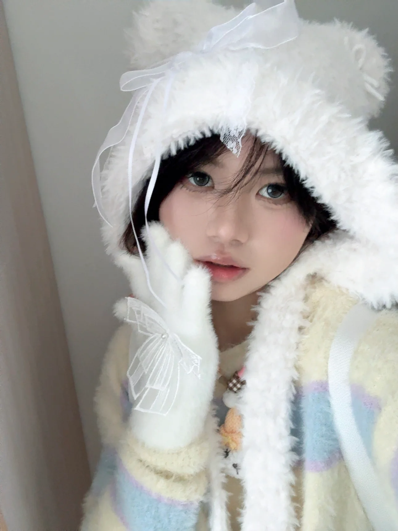 fur kawaii hat - Image 4
