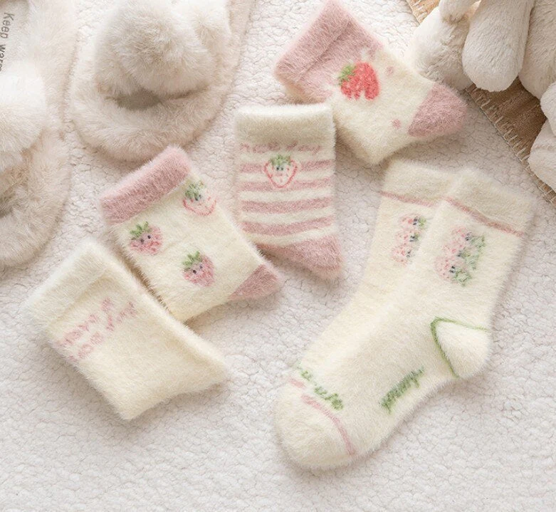 Fuzzy Berry Socks - Image 3