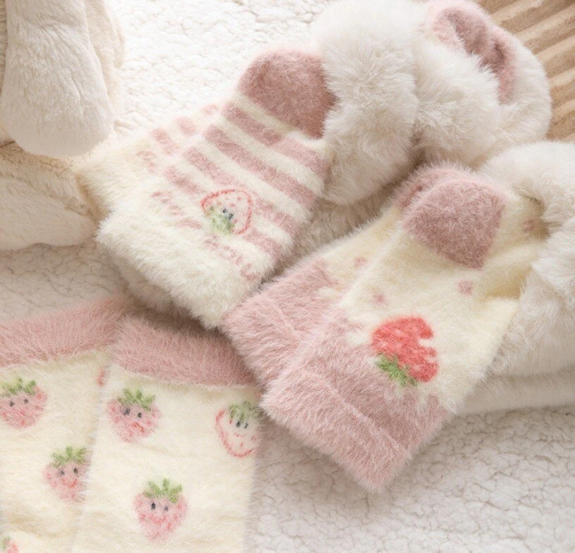 Fuzzy Berry Socks - Image 6