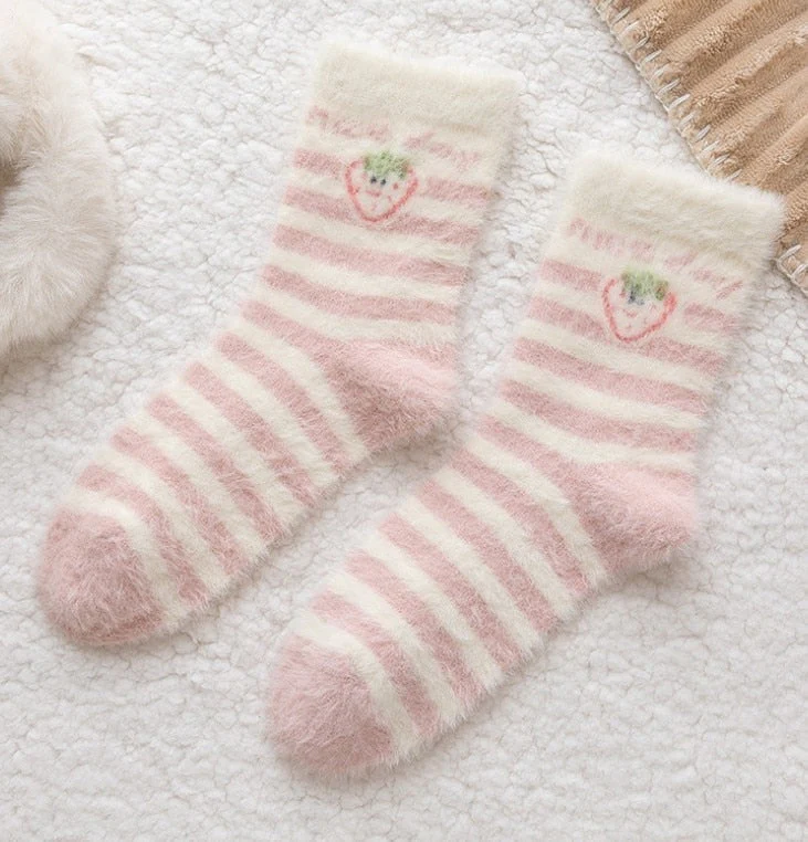 Fuzzy Berry Socks - Image 7