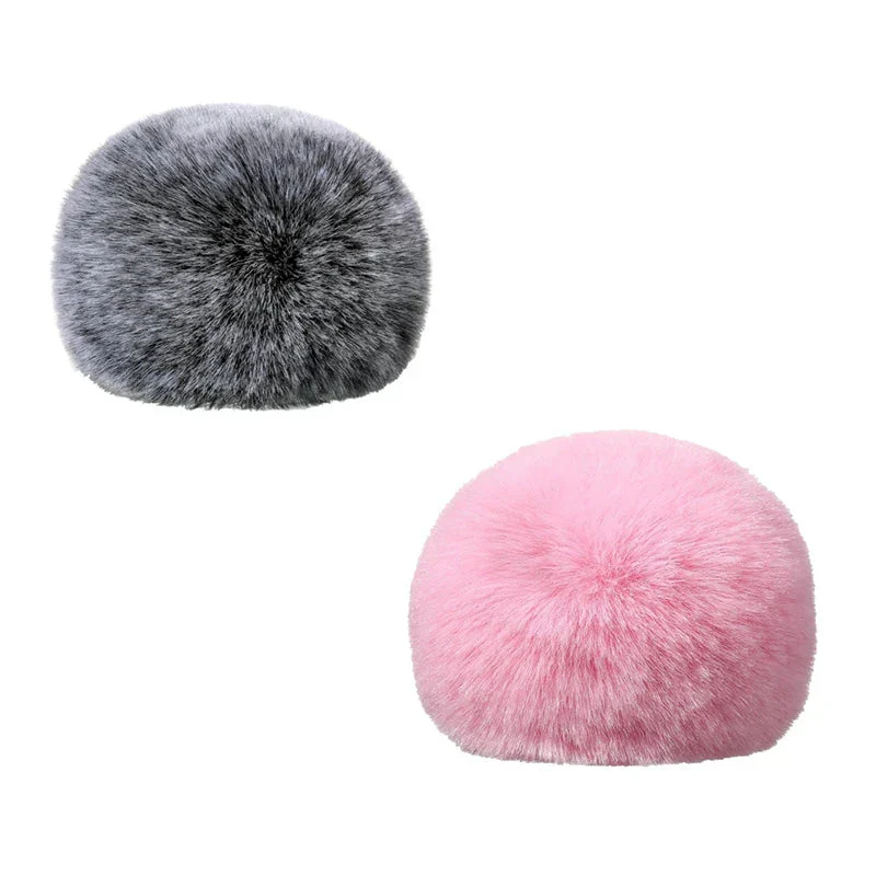 Fuzzy Pink Foam Microphone Dust Muff Cover - Image 7
