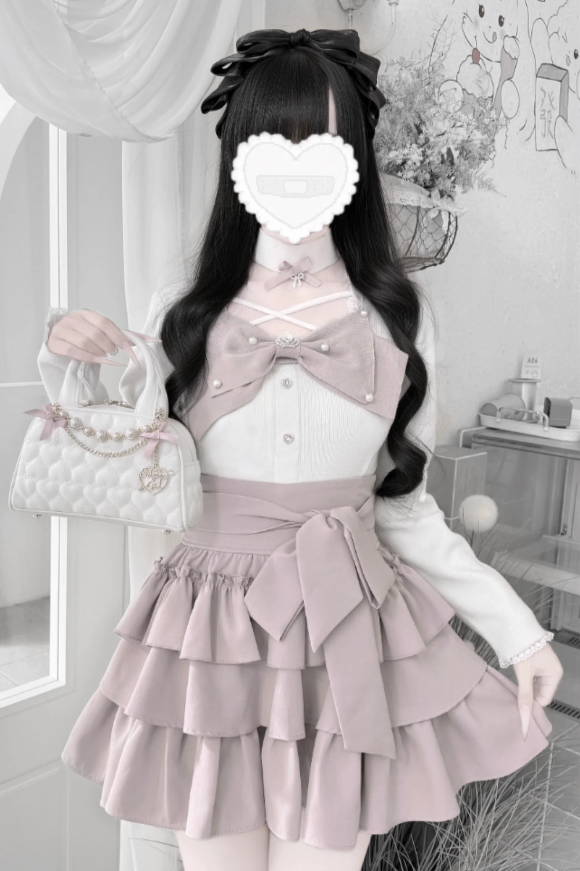 Sweet Knit Sweater Top + Tiered Inner Skirt - Image 3