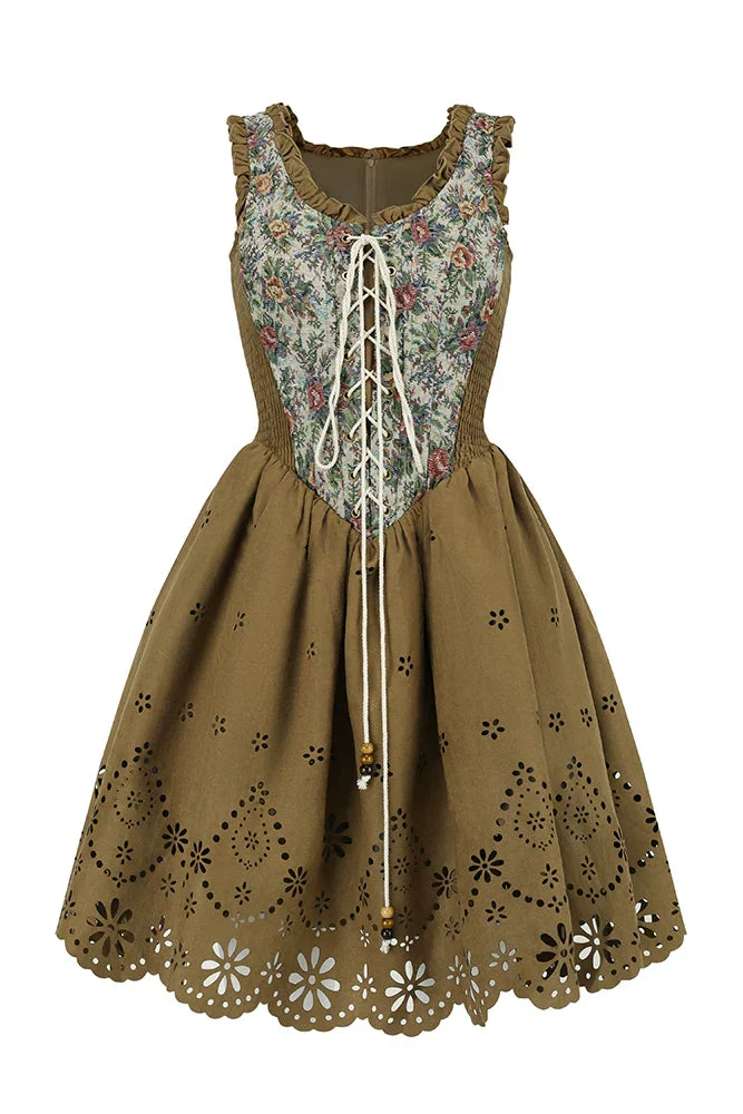 Western Suede Vest Dress - Image 11