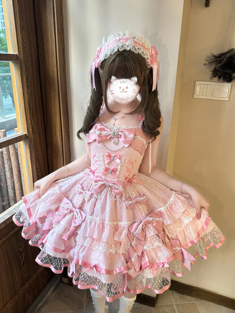 Gem Love Pink Doll Lolita Dress - Image 7