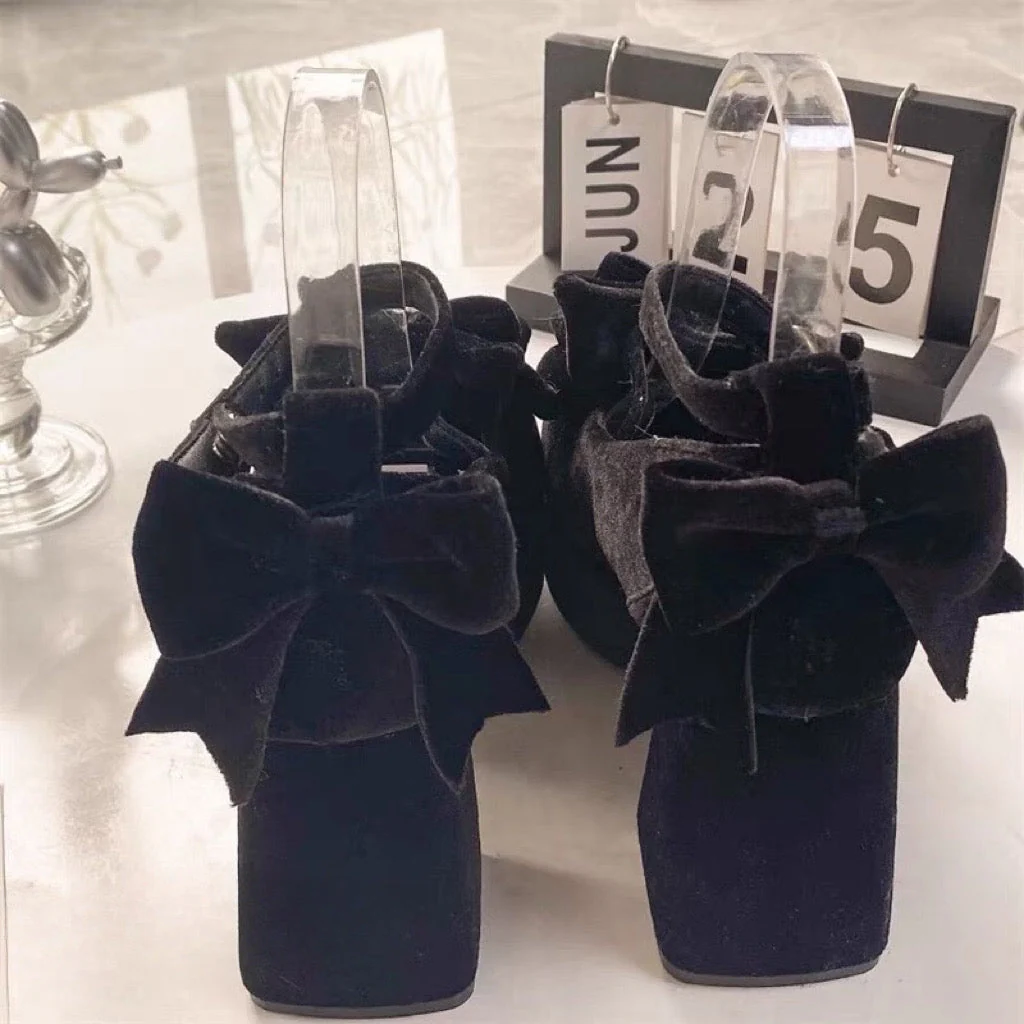 Girl Tina Velvet High Heels - Image 15
