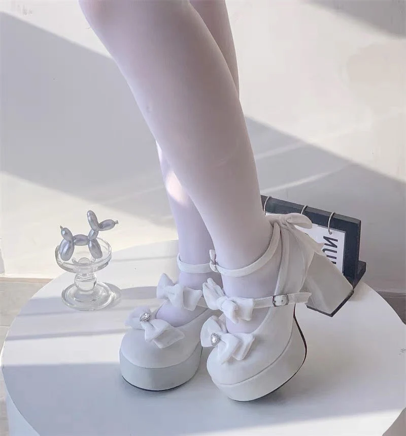 Girl Tina Velvet High Heels - Image 8