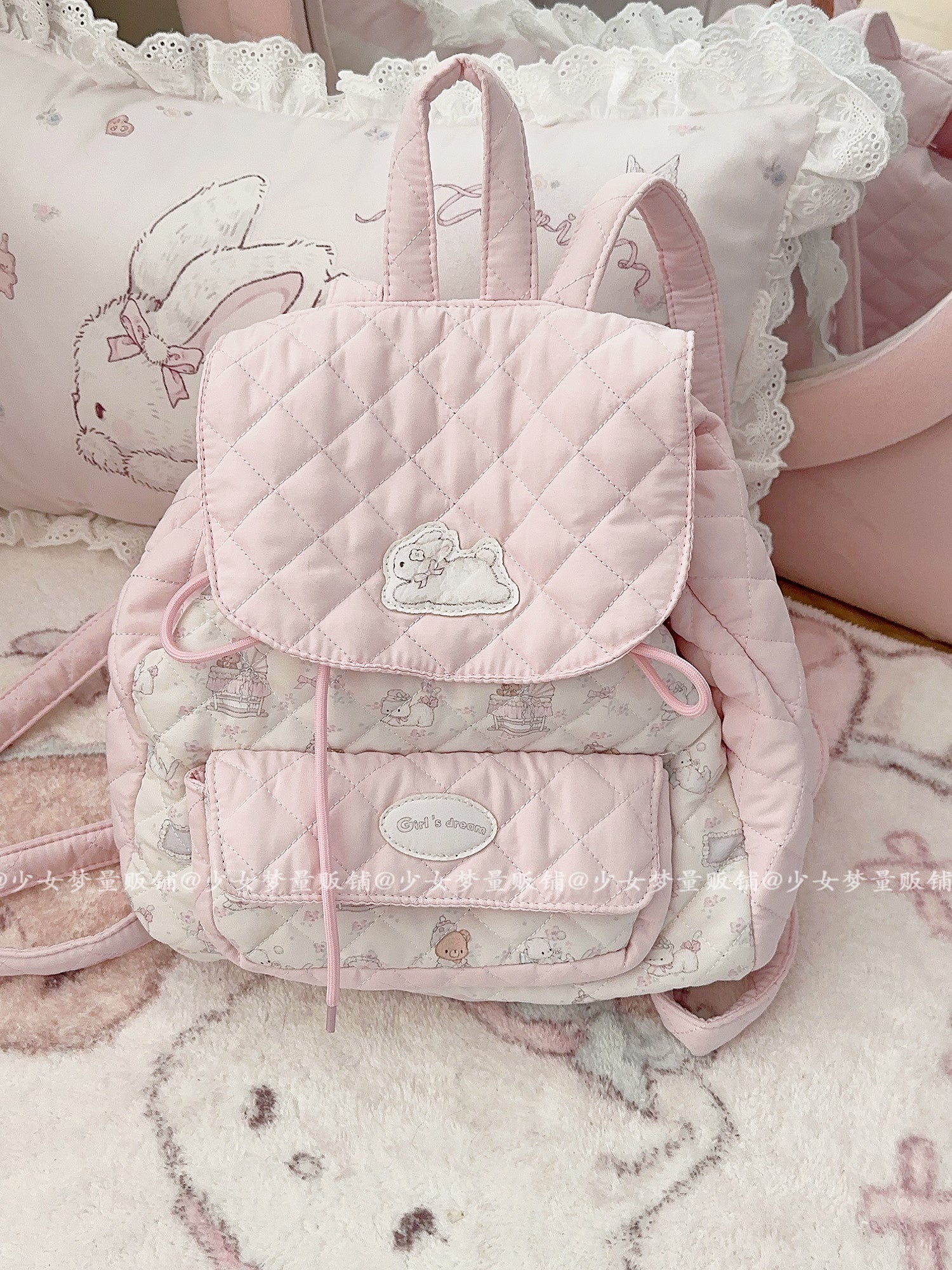 Girl's Dream Light Pink Backpack - Image 2
